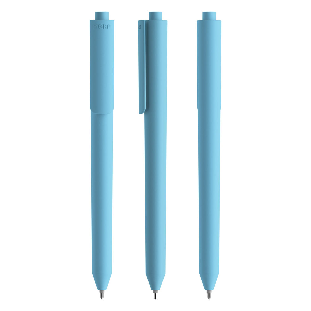 Pigra P03 Druckkugelschreiber Soft Touch – Hellblau R903