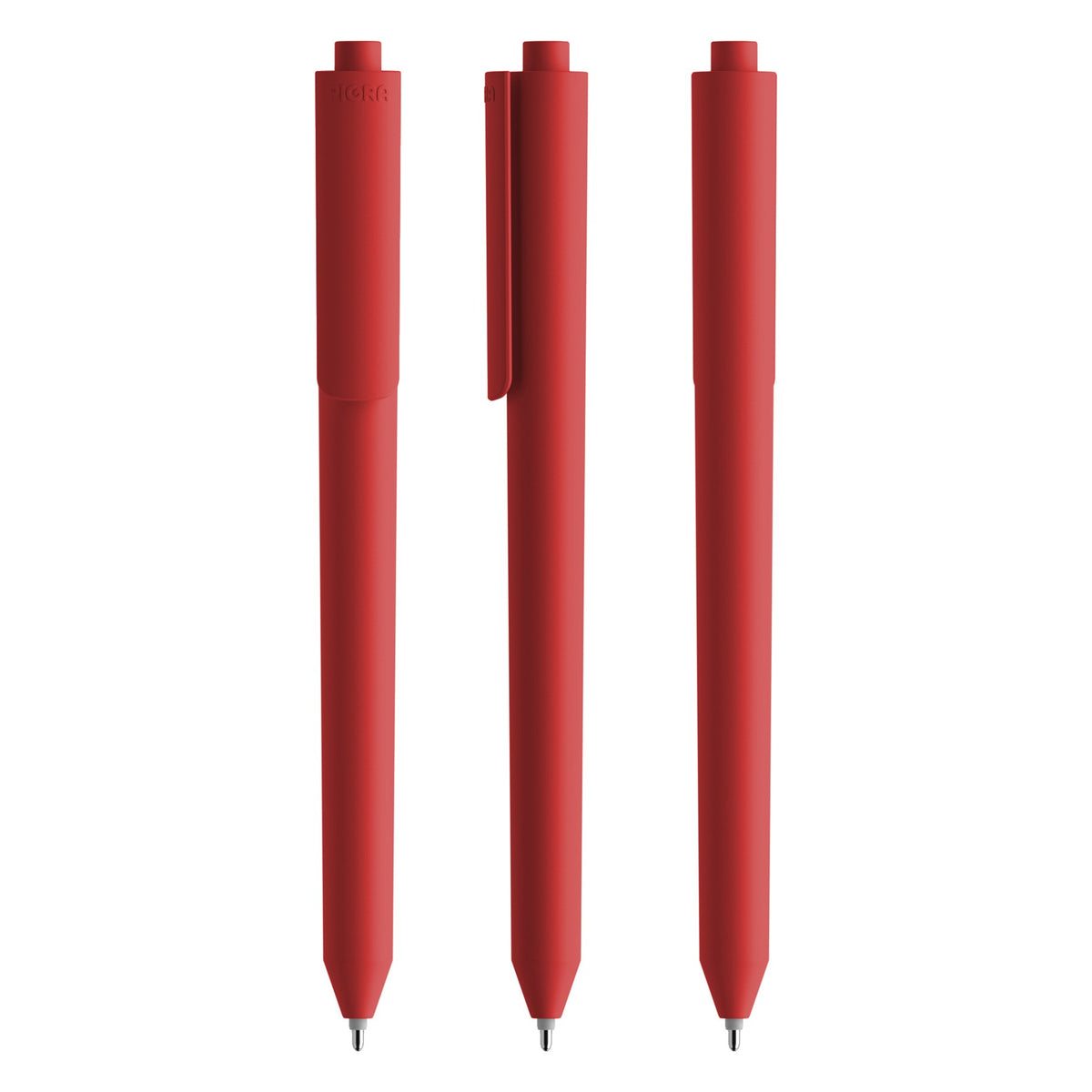 Pigra P03 Druckkugelschreiber Soft Touch – Rot R601