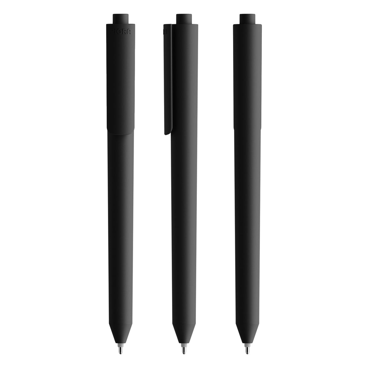 Pigra P03 Druckkugelschreiber Soft Touch – Schwarz R304