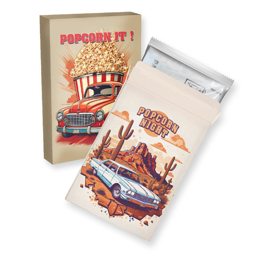 Popcorn und Müsli Mix in der Faltschachtel – Mikrowellen Popcorn salzig, ca. 100 g