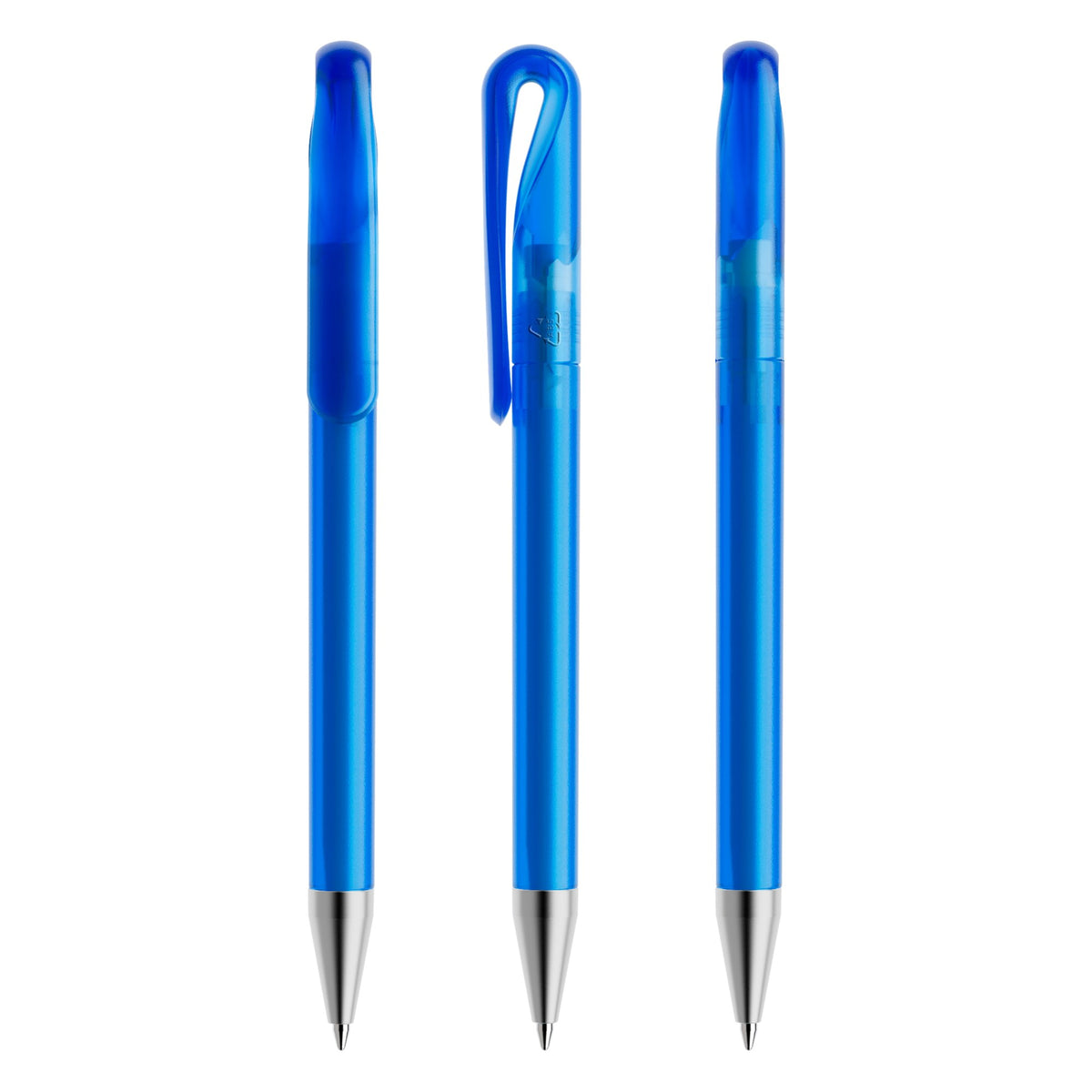 prodir DS1 Drehkugelschreiber gefrostet mit Metallspitze – Himmelblau F55