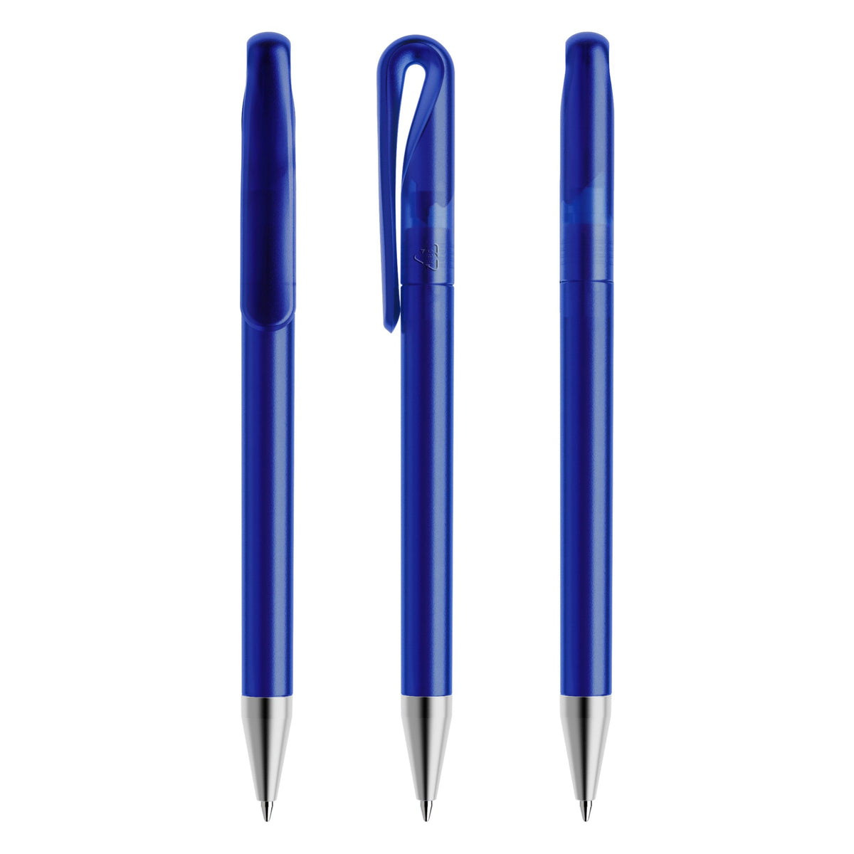 prodir DS1 Drehkugelschreiber gefrostet mit Metallspitze – Klassikblau F50