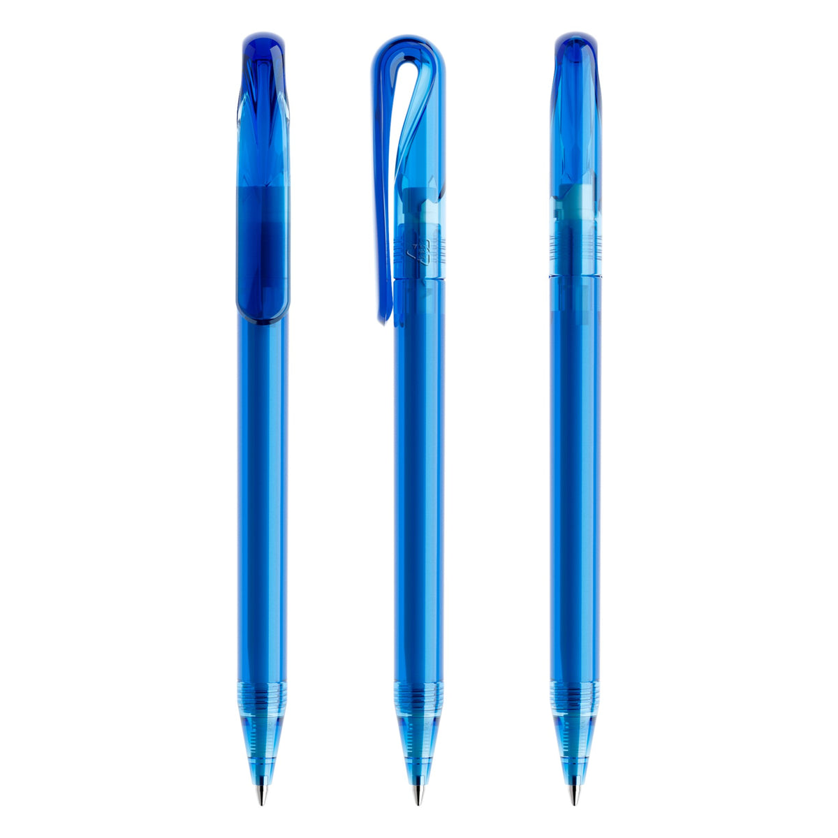 prodir DS1 Drehkugelschreiber transparent – Himmelblau T55