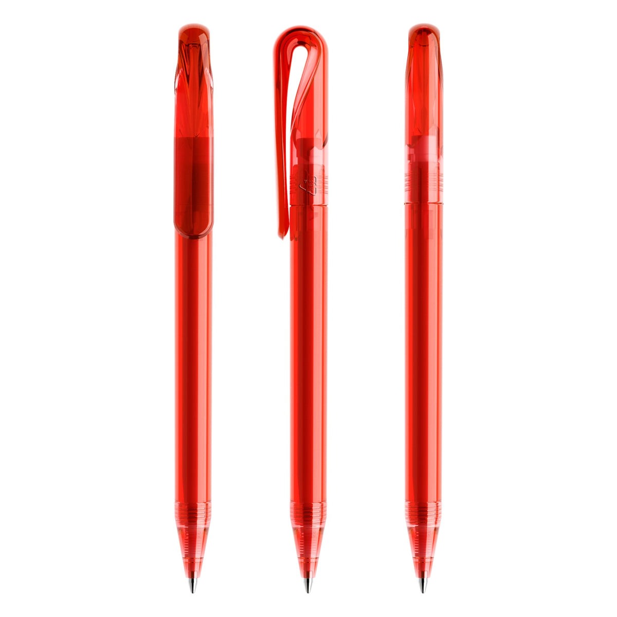 prodir DS1 Drehkugelschreiber transparent – Rot T20