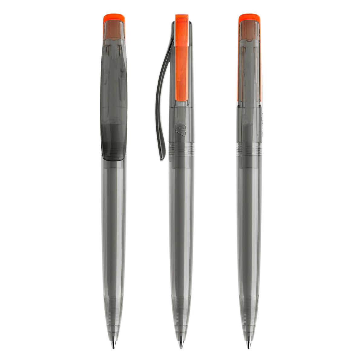 prodir DS2 Druckkugelschreiber transparent – Fumé / Orange T76-T10