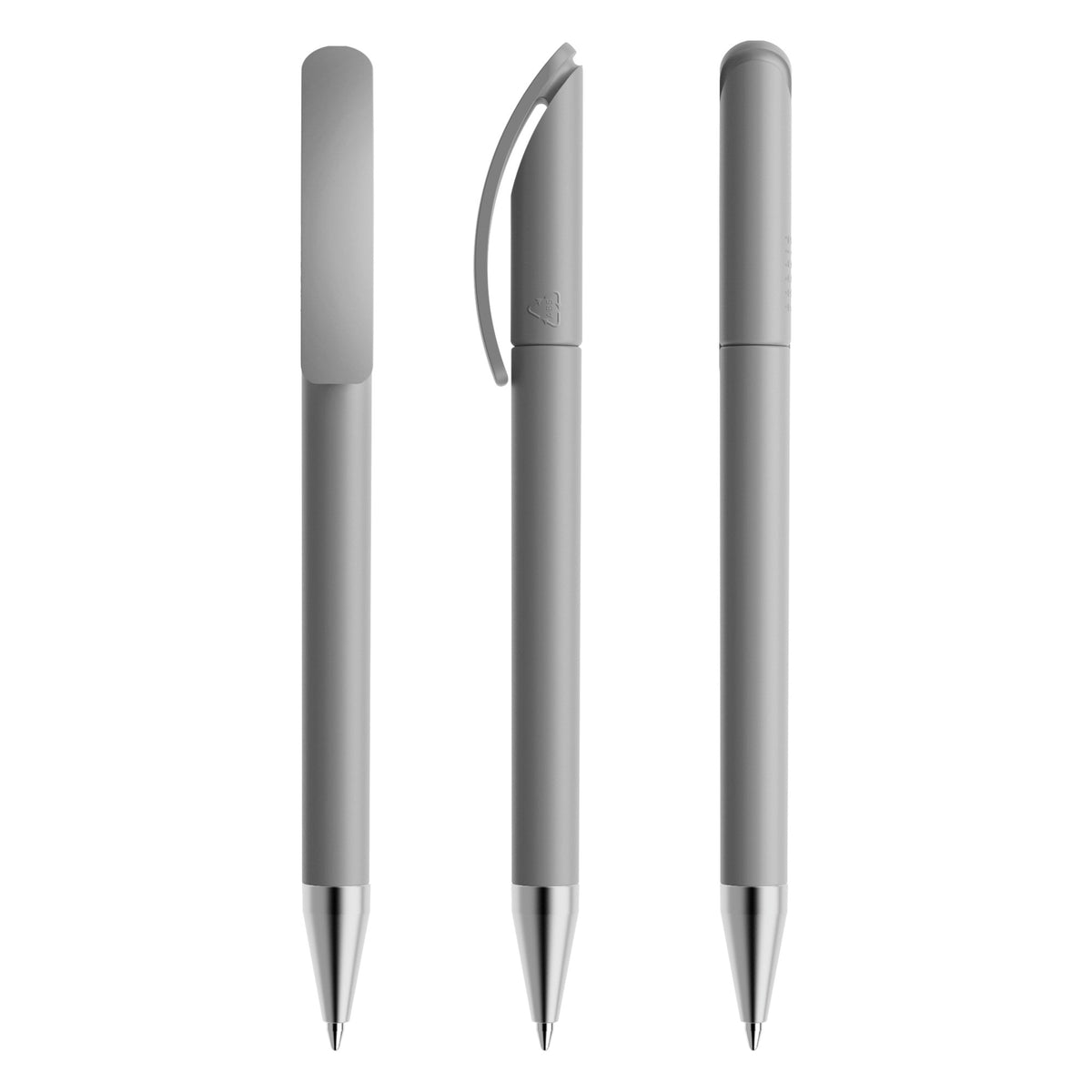 prodir DS3 Drehkugelschreiber matt mit Metallspitze – Delfingrau M70