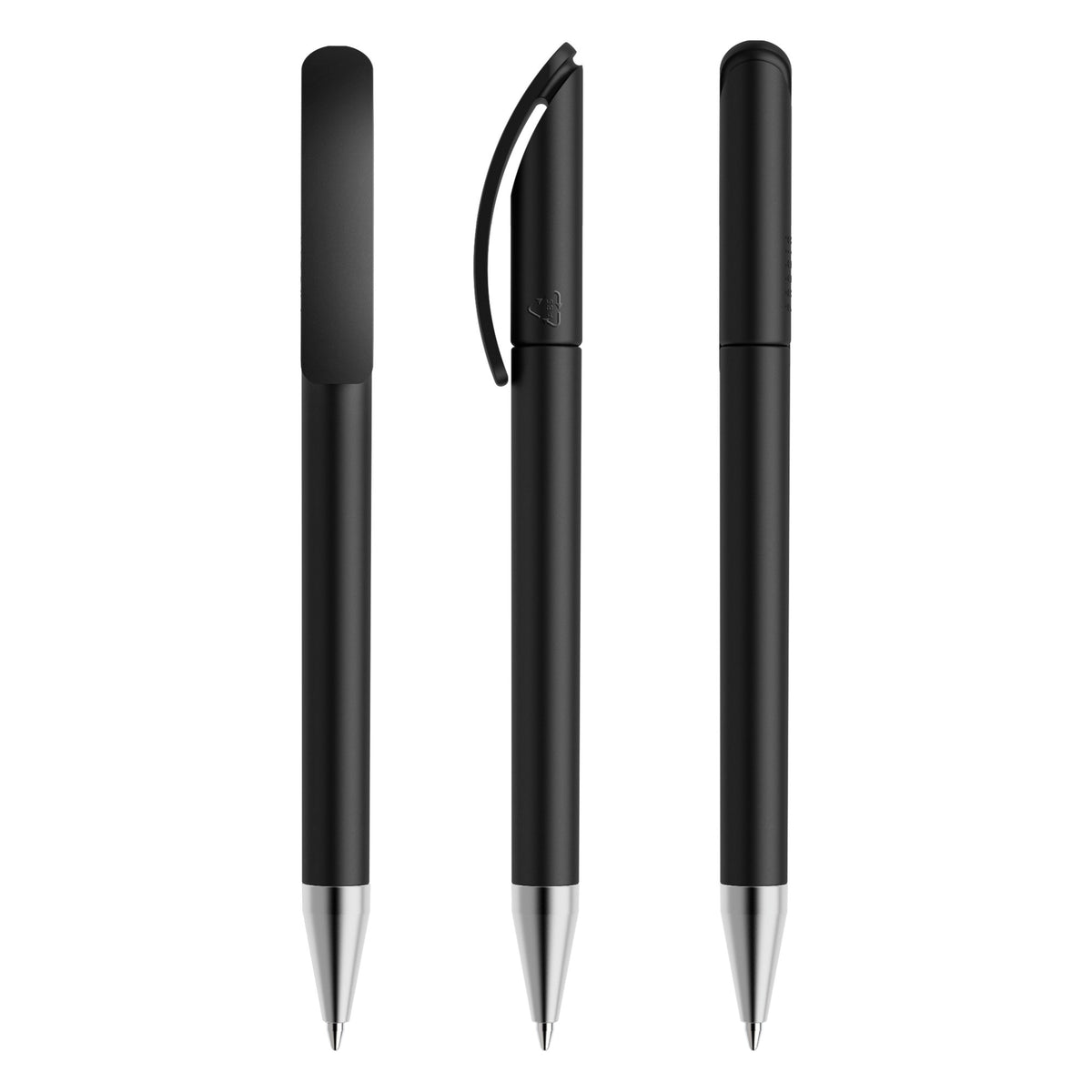 prodir DS3 Drehkugelschreiber matt mit Metallspitze – Schwarz M75