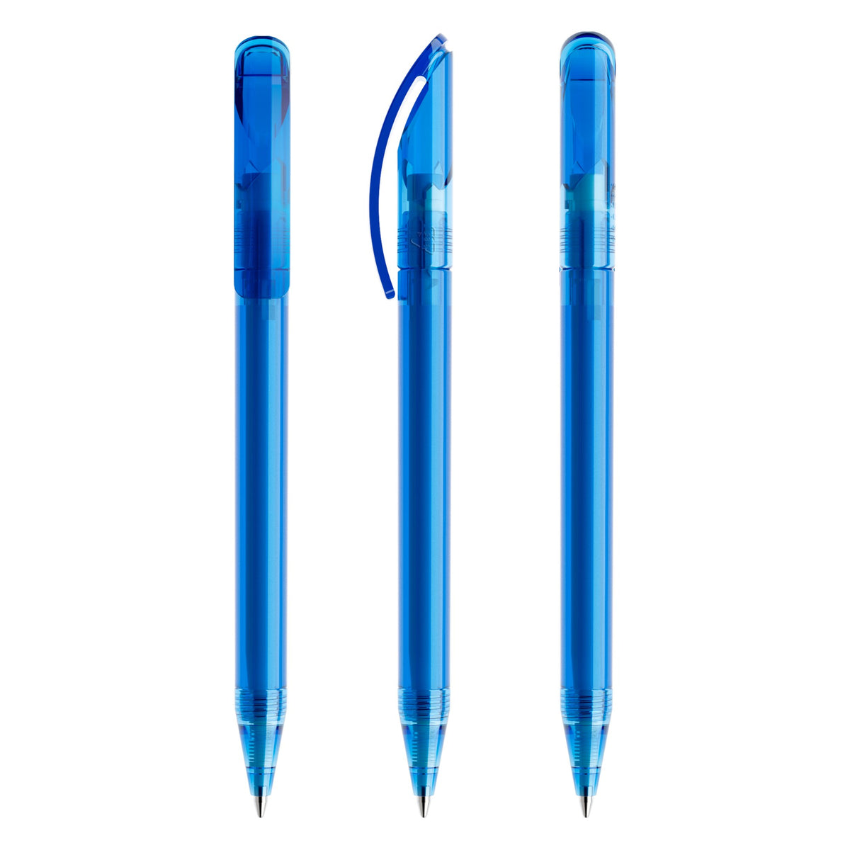 prodir DS3 Drehkugelschreiber transparent – Himmelblau T55