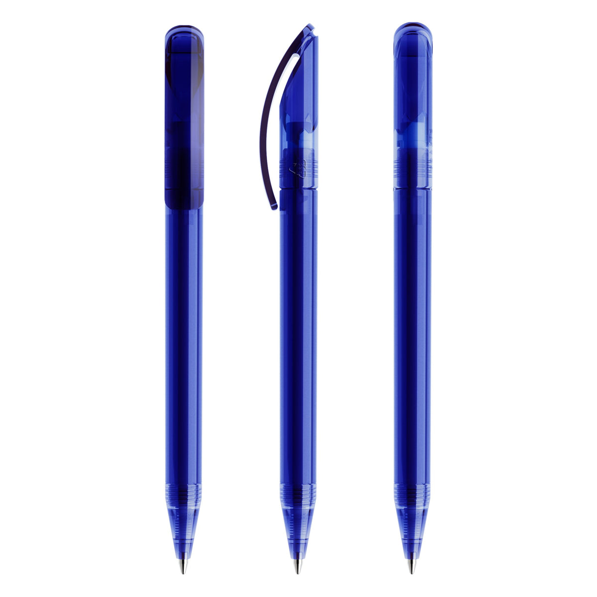 prodir DS3 Drehkugelschreiber transparent – Klassikblau T50