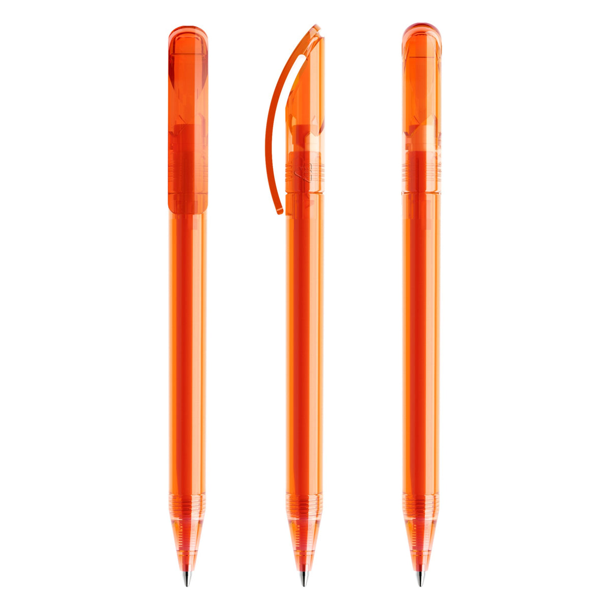 prodir DS3 Drehkugelschreiber transparent – Orange T10