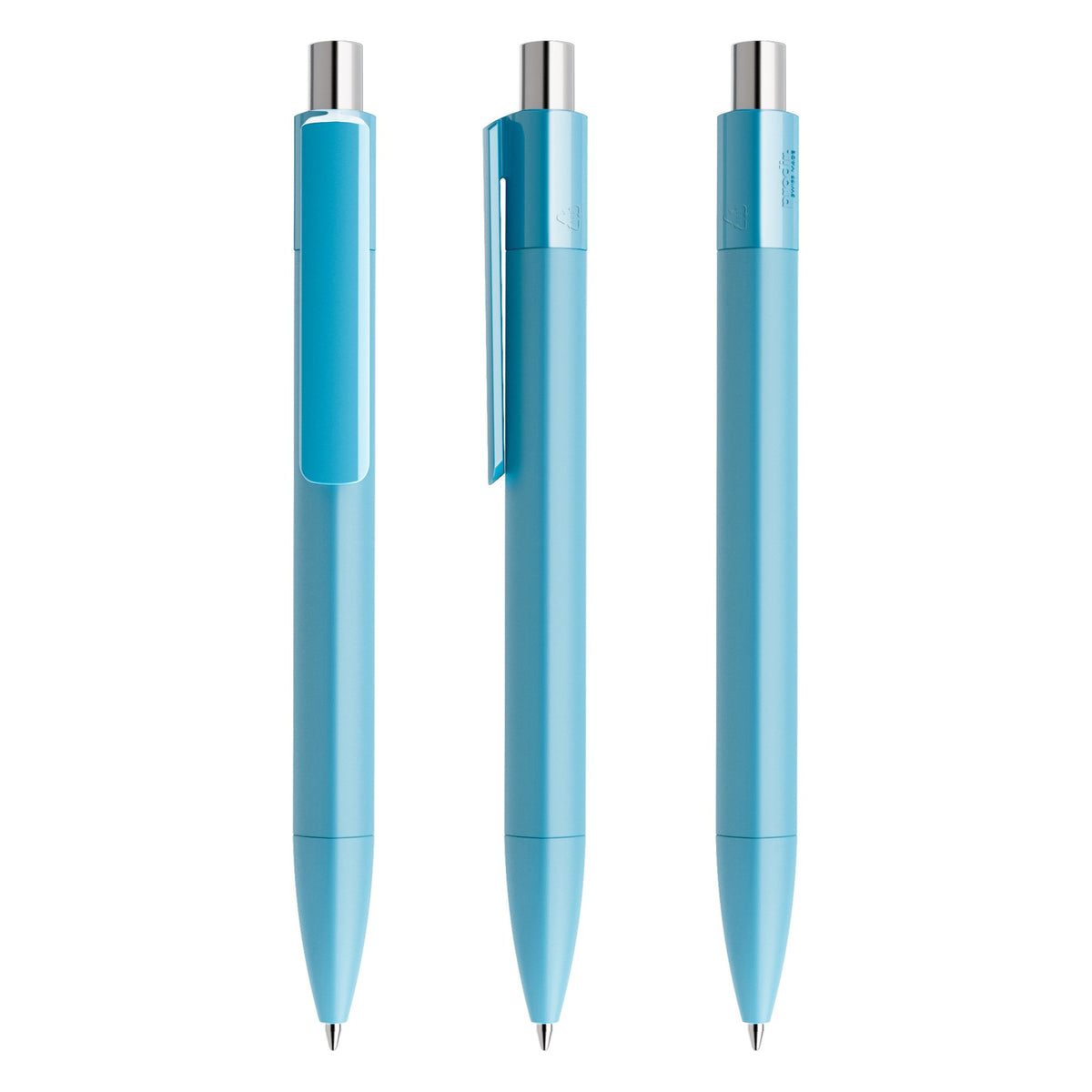 prodir DS4 Druckkugelschreiber matt – Rauchblau / Silber galvanisch verchromt M56 Z