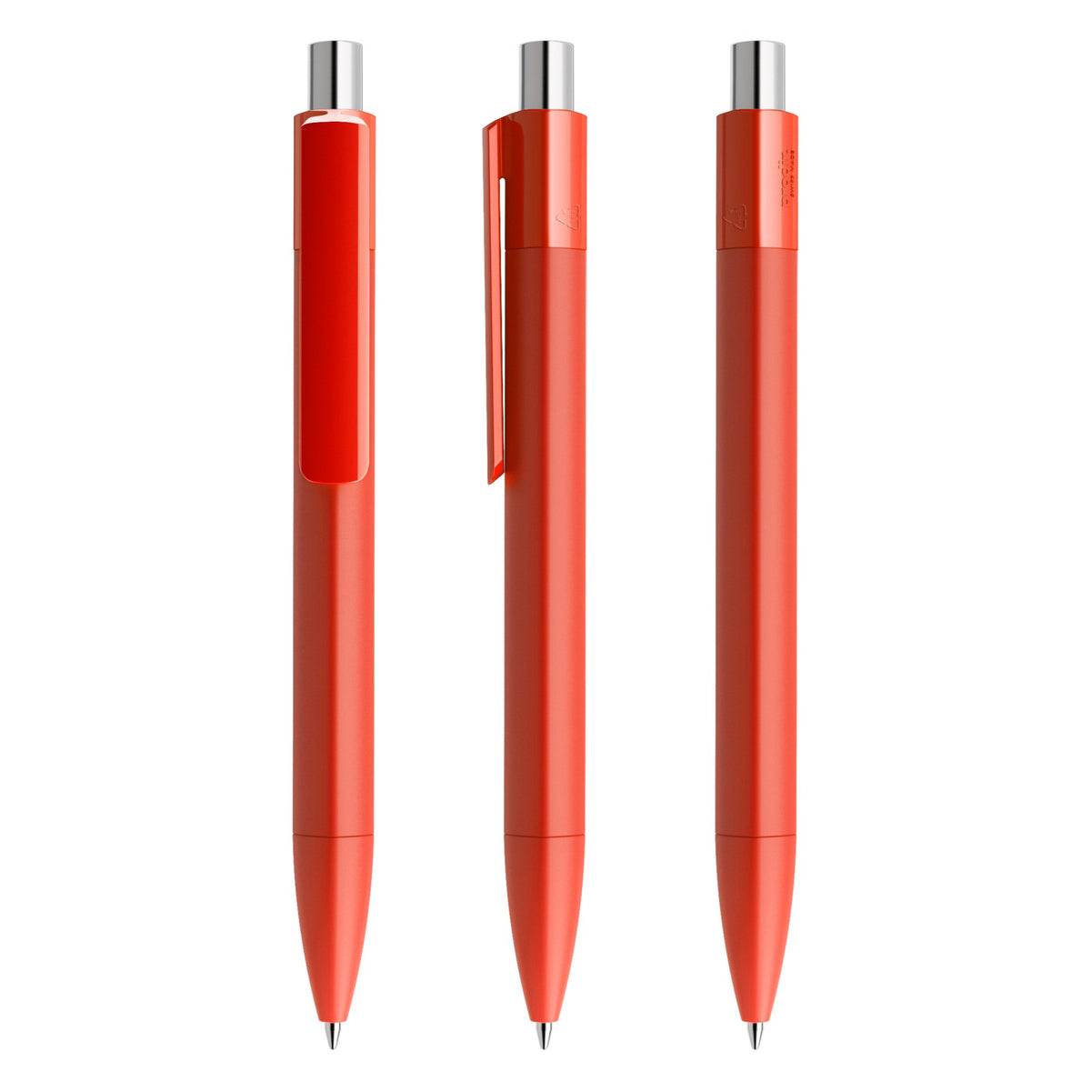 prodir DS4 Druckkugelschreiber matt – Rot / Silber galvanisch verchromt M20 Z