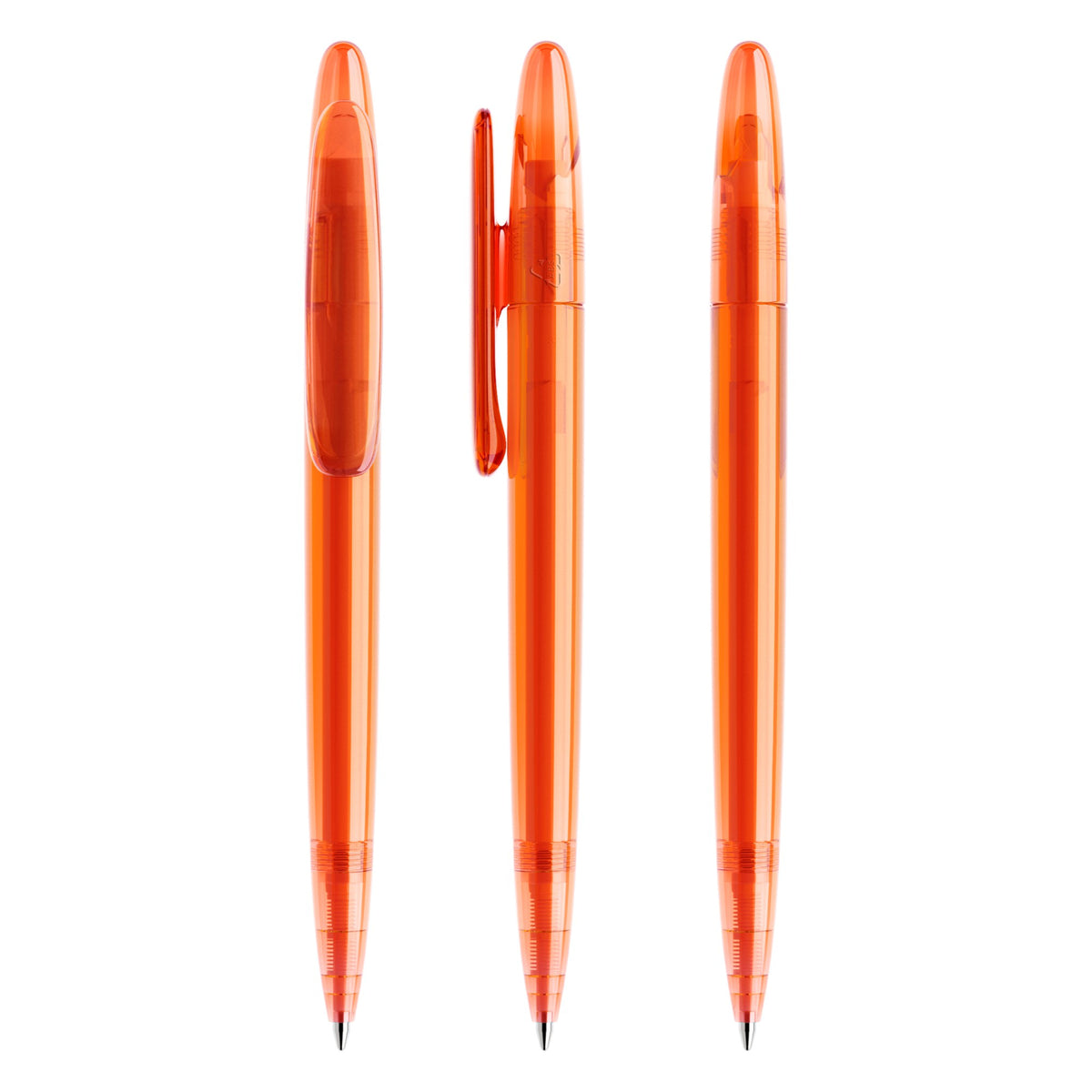 prodir DS5 Drehkugelschreiber ganz transparent – Orange T10