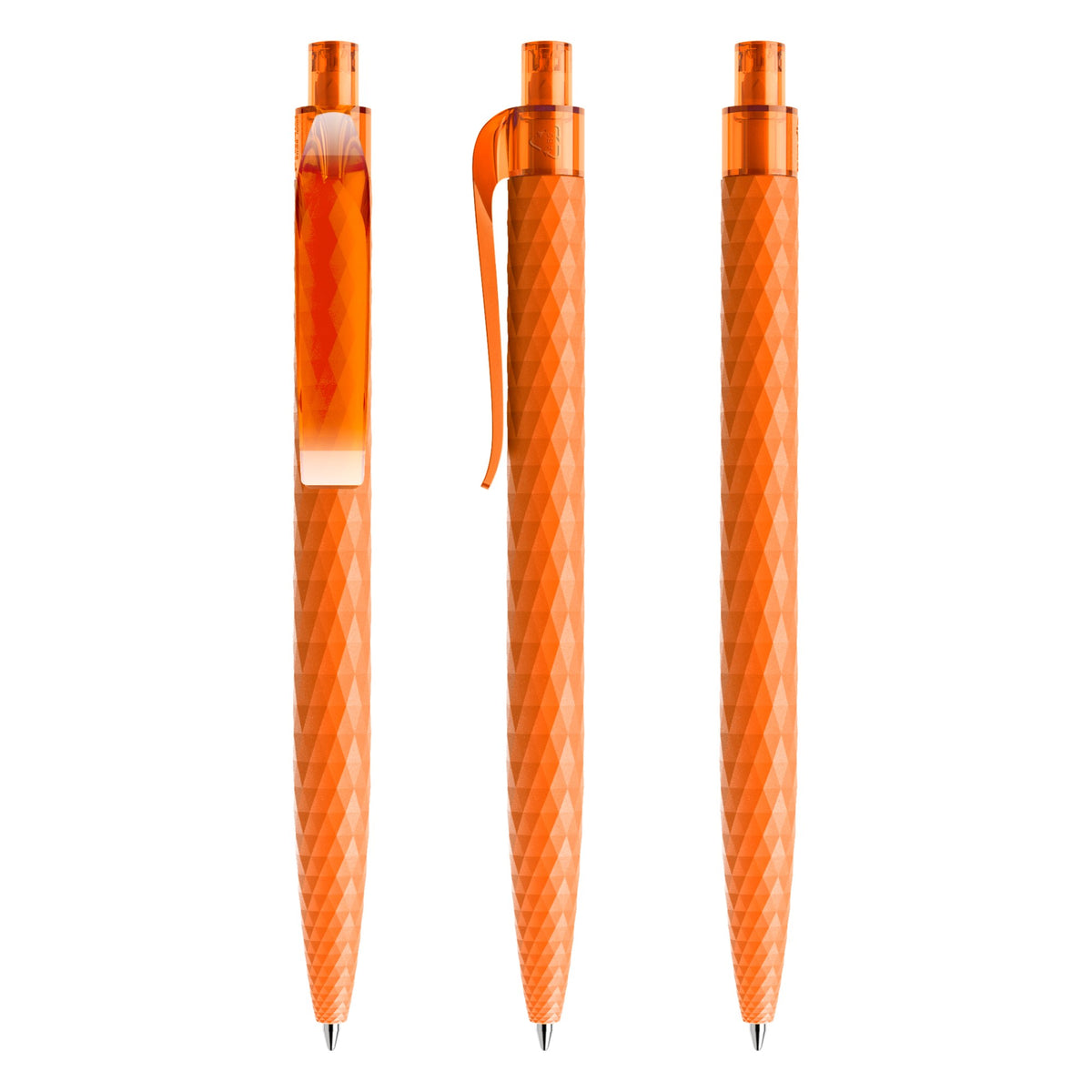 prodir QS01 Druckkugelschreiber matt mit Kunststoffclip – Orange M10
