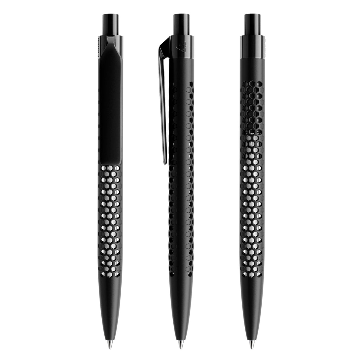 prodir QS40 Druckkugelschreiber matt mit Kunststoffclip – Schwarz M75