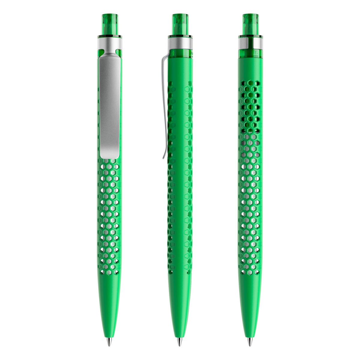 prodir QS40 Druckkugelschreiber matt mit Metallclip – Leuchtgrün M67-S70