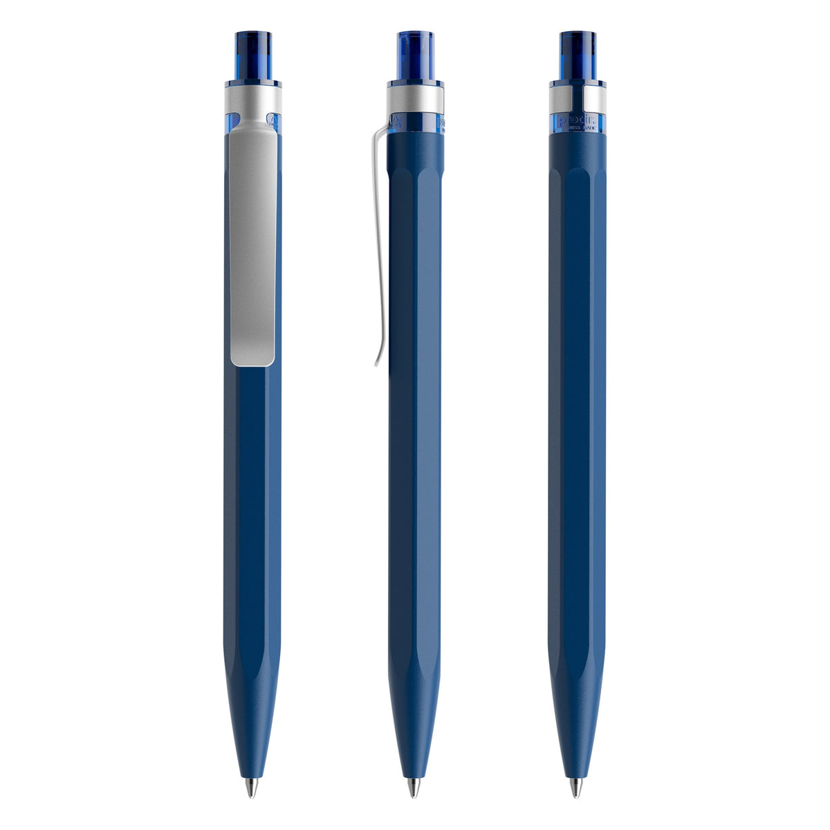 prodir QS50 Druckkugelschreiber matt mit Metallclip – Sodalithblau M62-S70