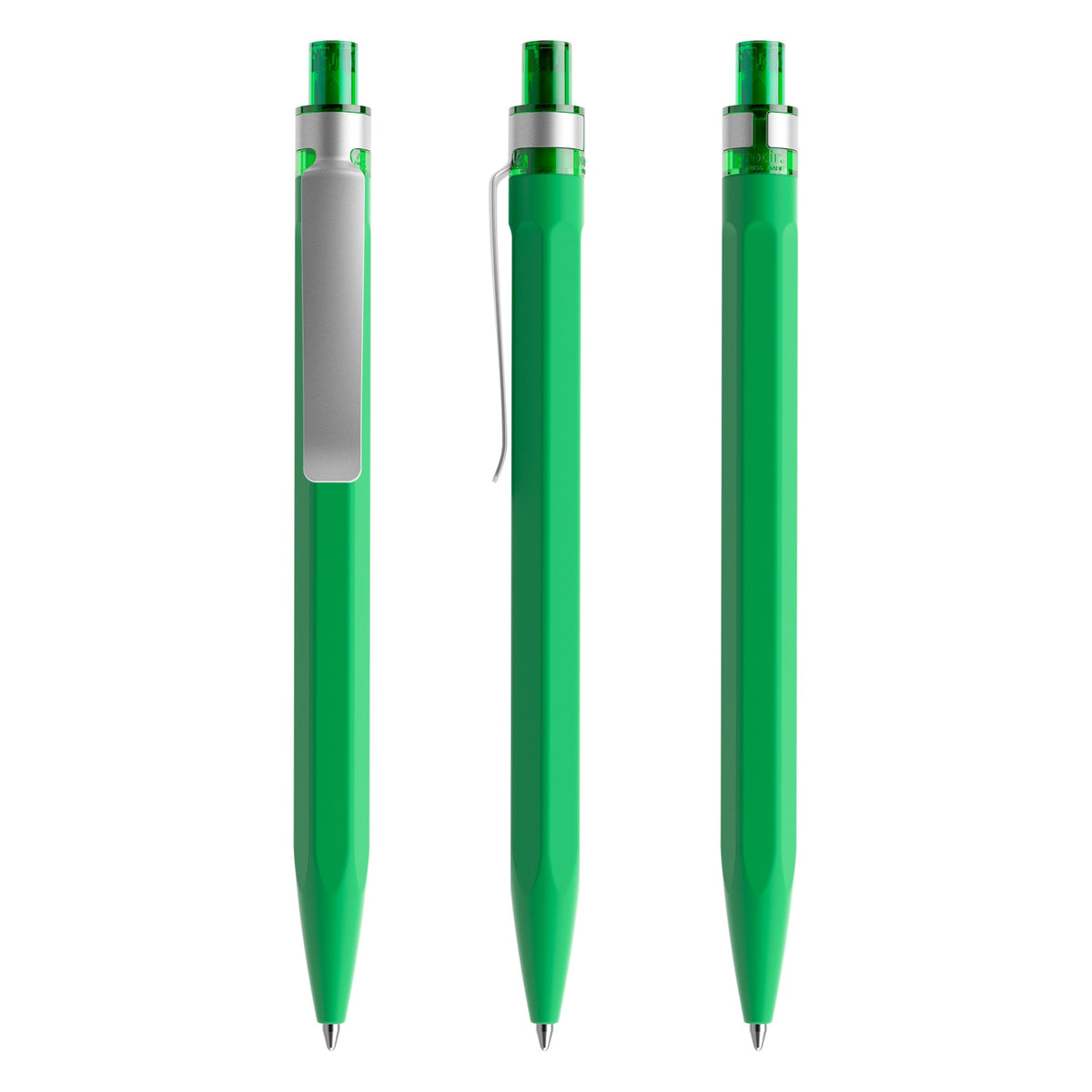 prodir QS50 Druckkugelschreiber Soft Touch mit Metallclip – Leuchtgrün R67-S70
