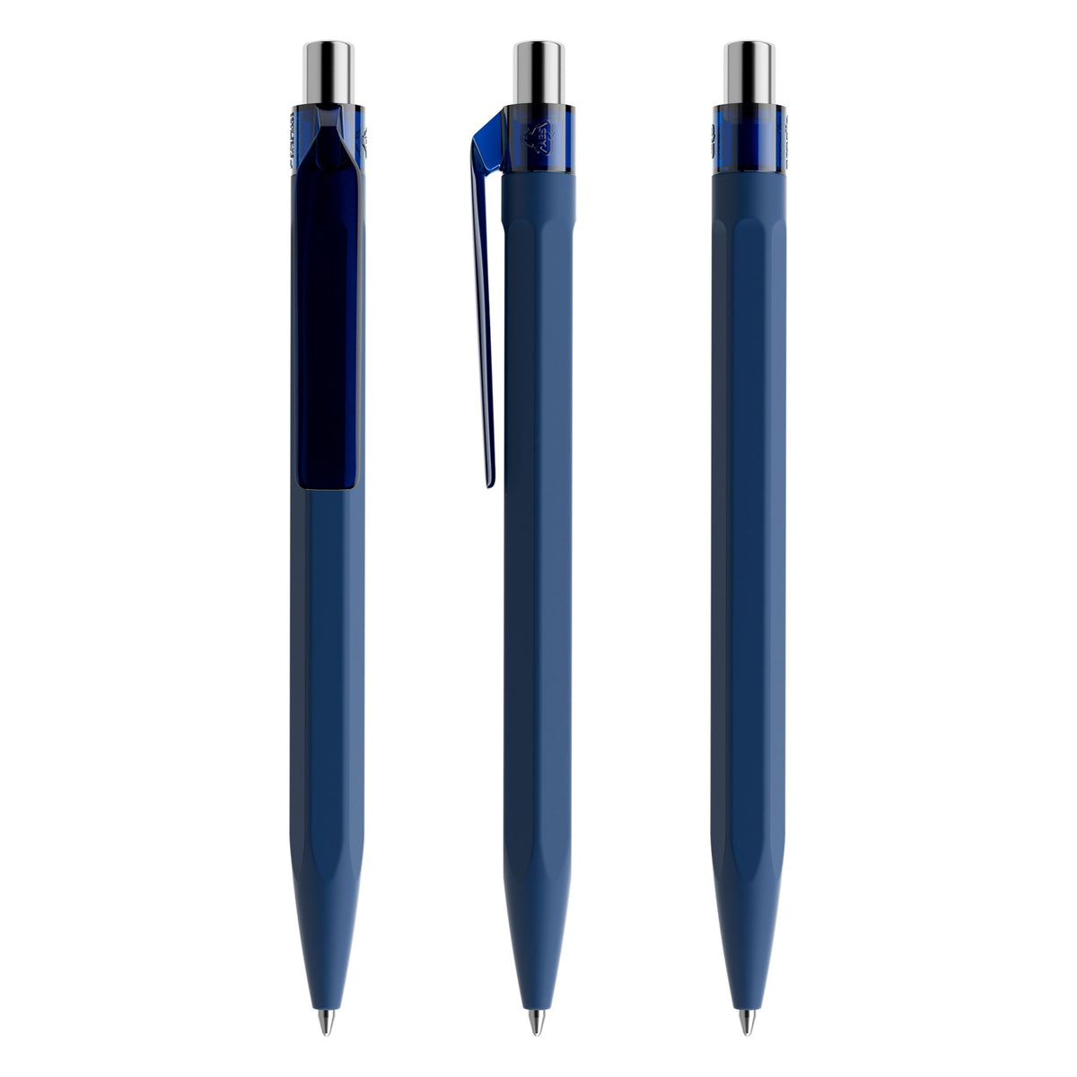 prodir QS50 Druckkugelschreiber Soft Touch – Sodalithblau / Silber verchromt R62 C