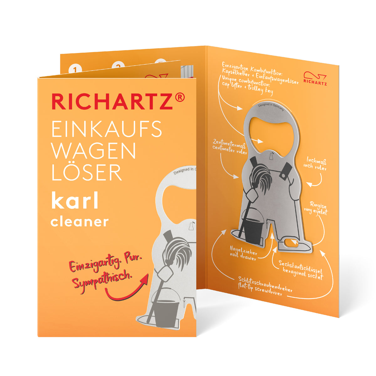 RICHARTZ Einkaufswagenlöser karl cleaner für Gebäudeservice – Verpackung