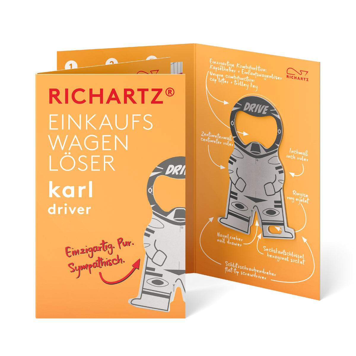 RICHARTZ Einkaufswagenlöser karl driver für Fahrdienst und Transport – Verpackung