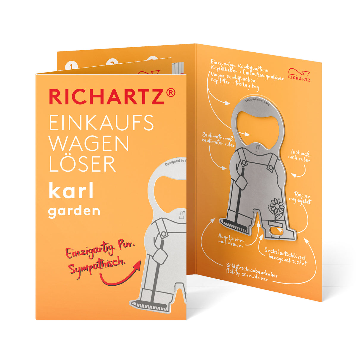 RICHARTZ Einkaufswagenlöser karl garden für Garten und Landschaftsbau – Verpackung