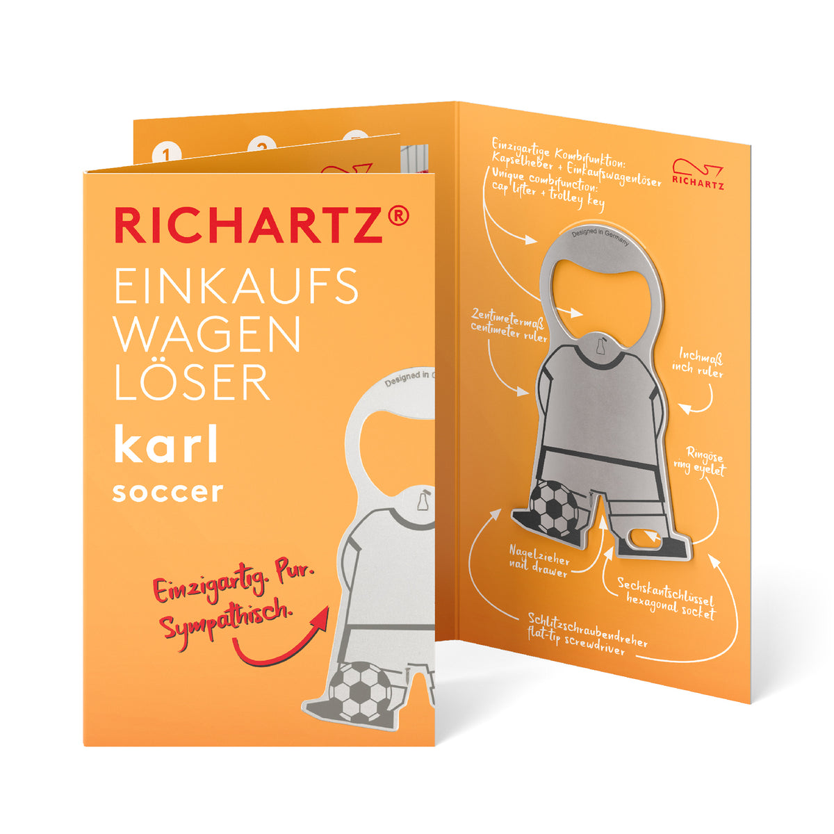RICHARTZ Einkaufswagenlöser karl soccer für Fußballvereine – Verpackung