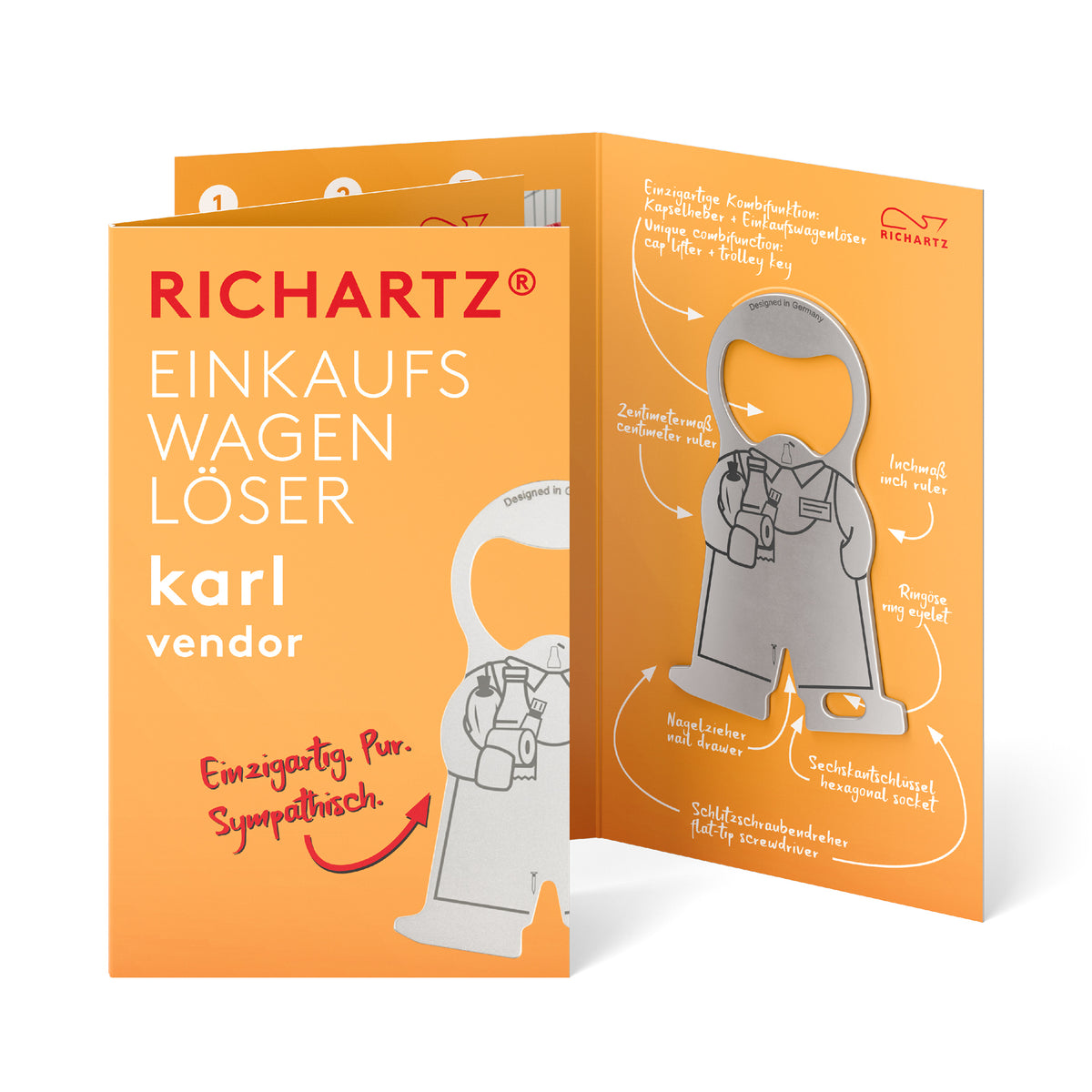 RICHARTZ Einkaufswagenlöser karl vendor für Verkäufer – Verpackung