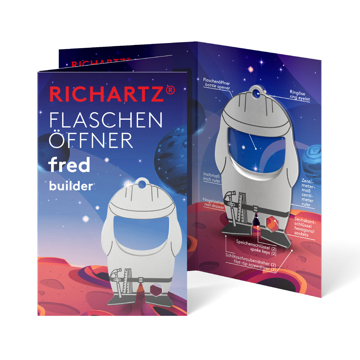 RICHARTZ Flaschenöffner fred builder für Bau – Verpackung