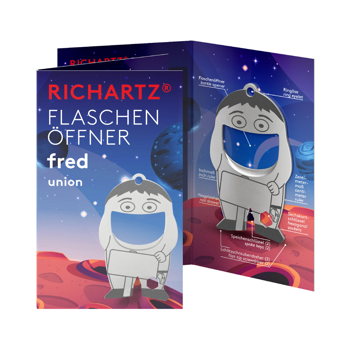 RICHARTZ Flaschenöffner fred union für Gewerkschaft – Verpackung
