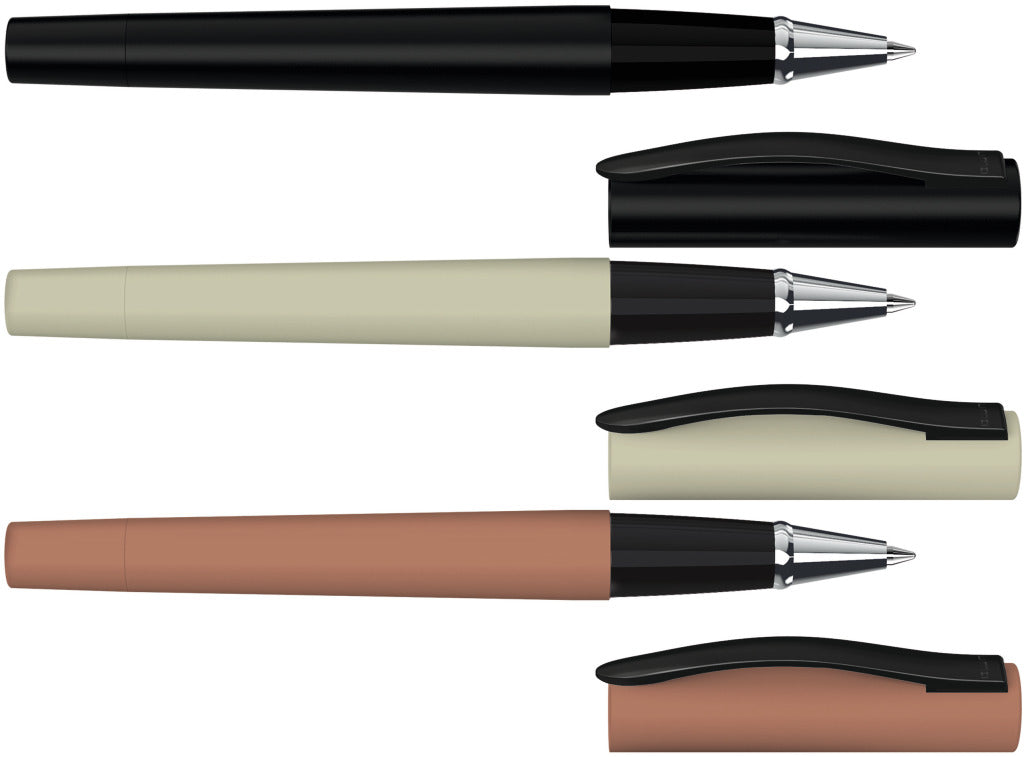 Rollerball aus Metall mit mattschwarzem Clip – alle Farben