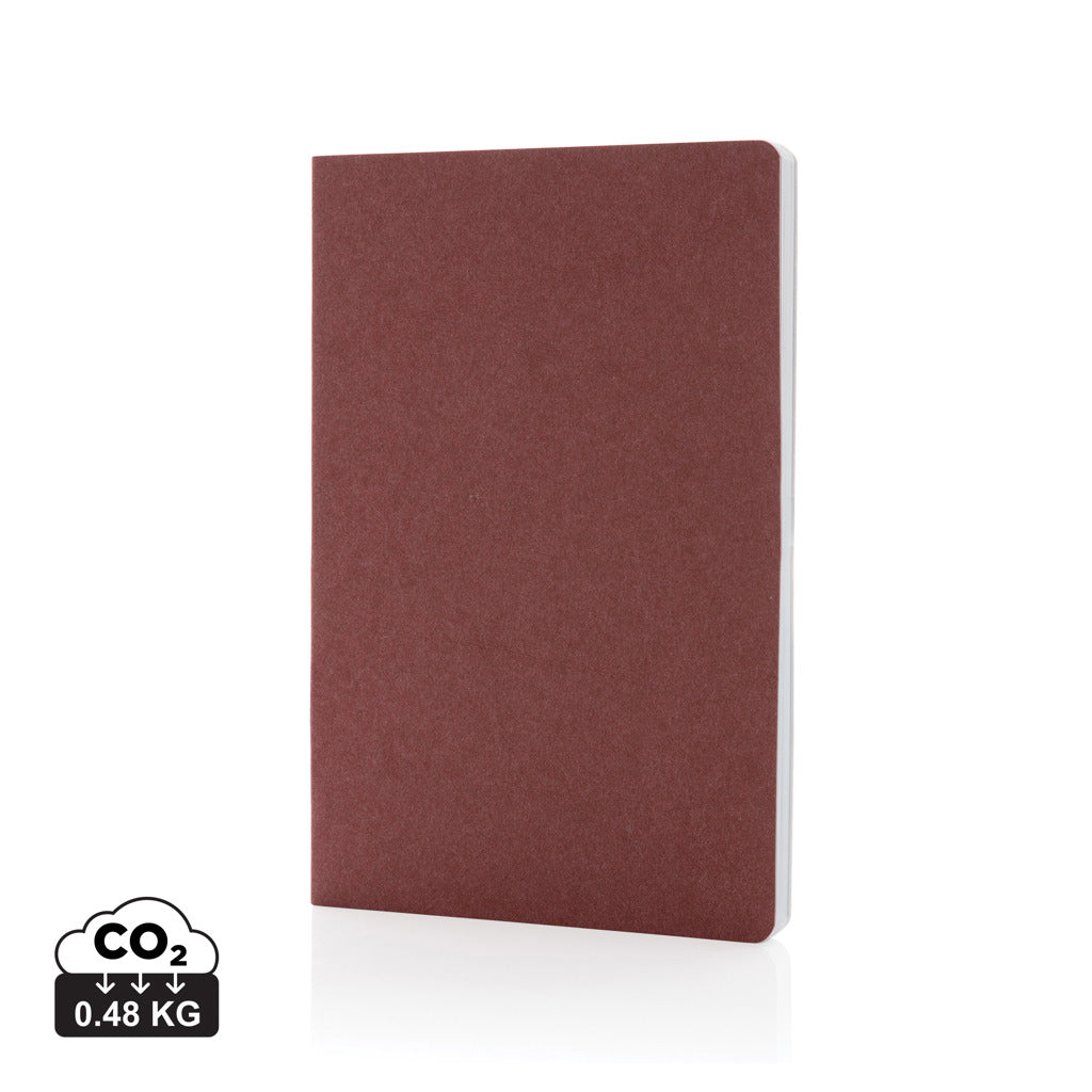 Salton Luxus Kraftpapier Notizbuch A5 – kirschrot
