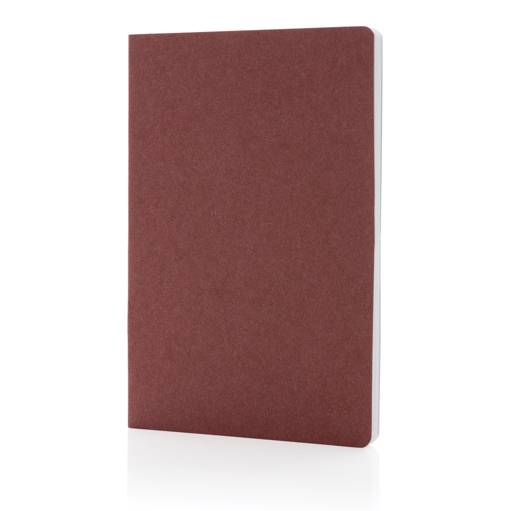 Salton Luxus Kraftpapier Notizbuch A5 – kirschrot