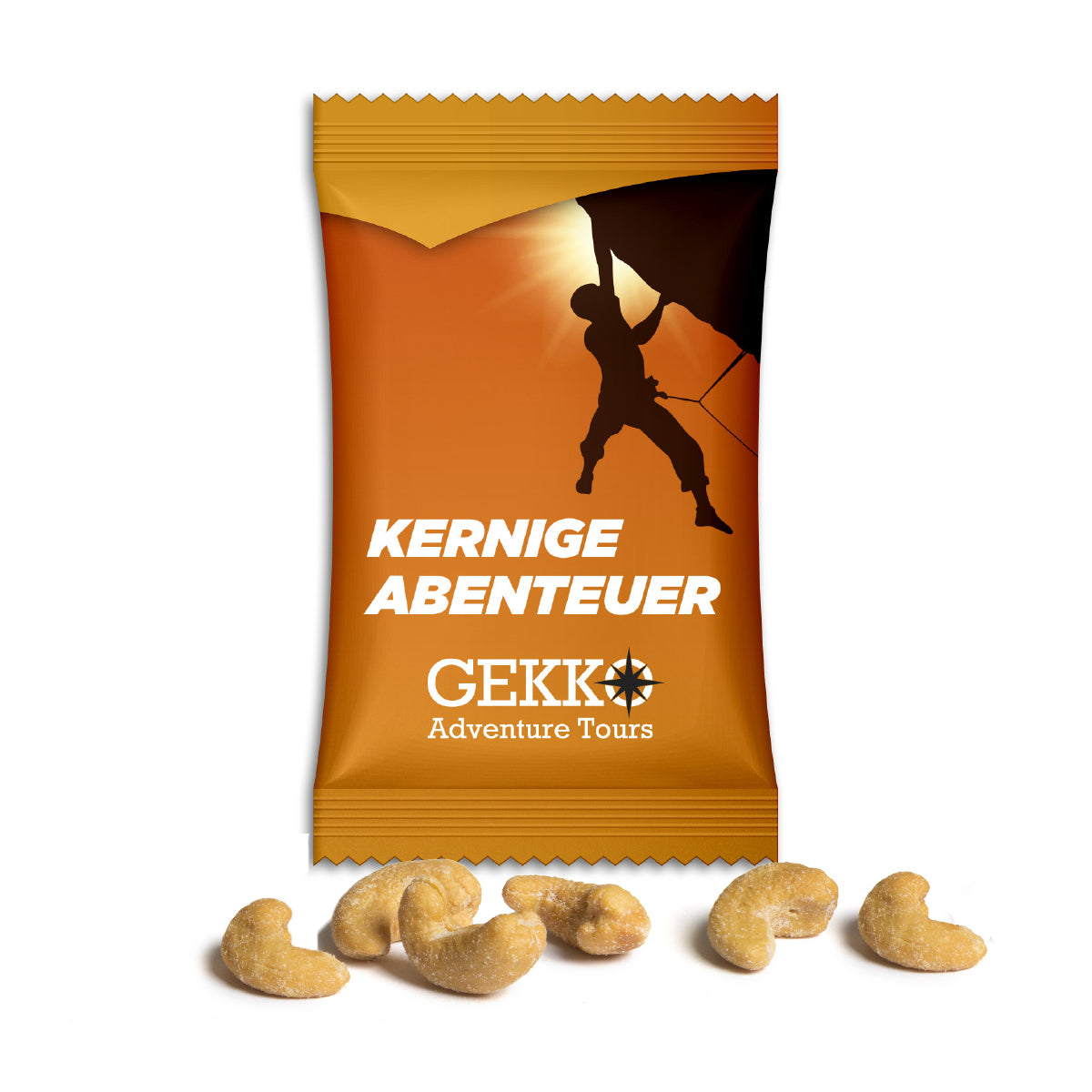 Seeberger Cashewkerne im bedruckten Werbetütchen