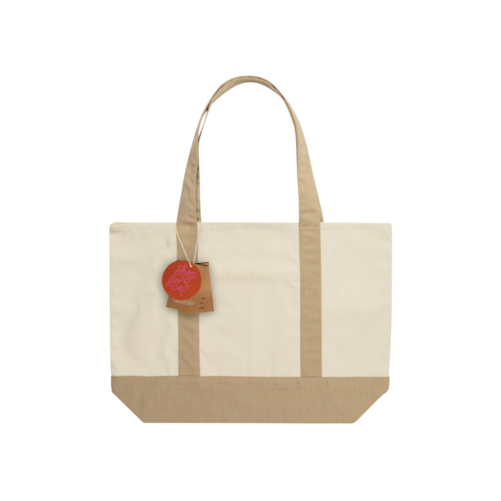 SHOP LOCAL AWARE™ Tasche aus recycelter Baumwolle, 350g/m² – off white