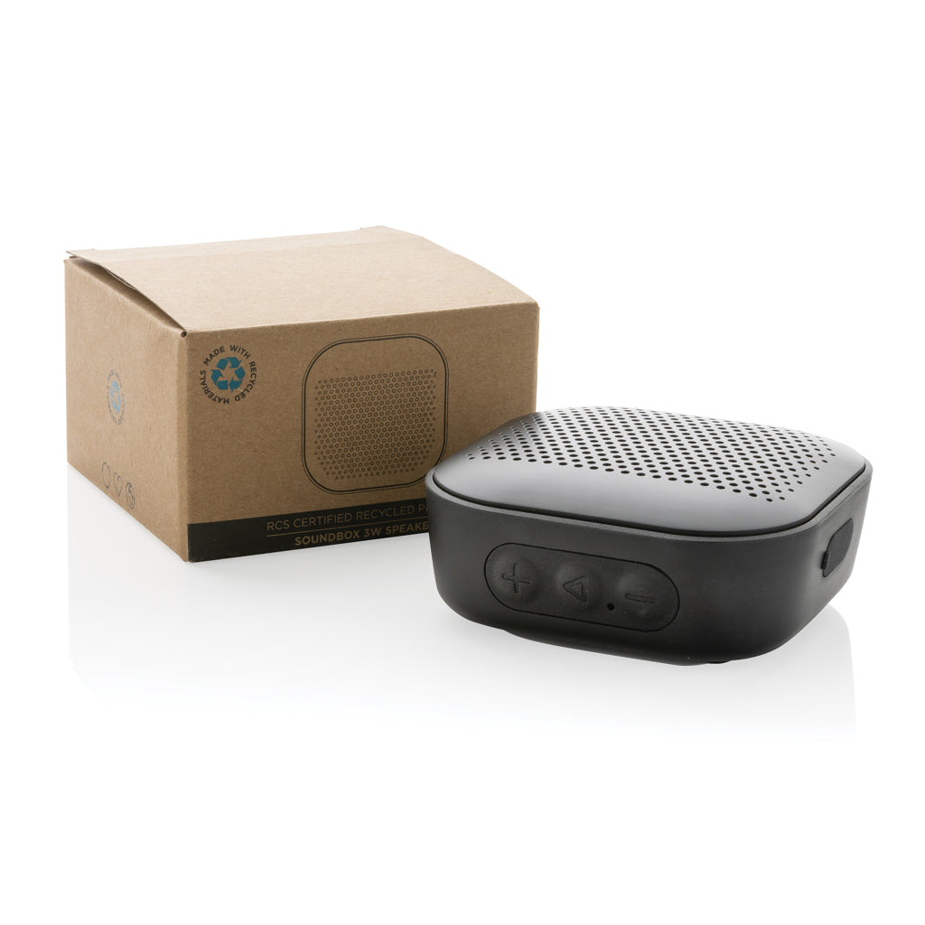Soundbox 3W Lautsprecher aus RCS recyceltem Kunststoff
