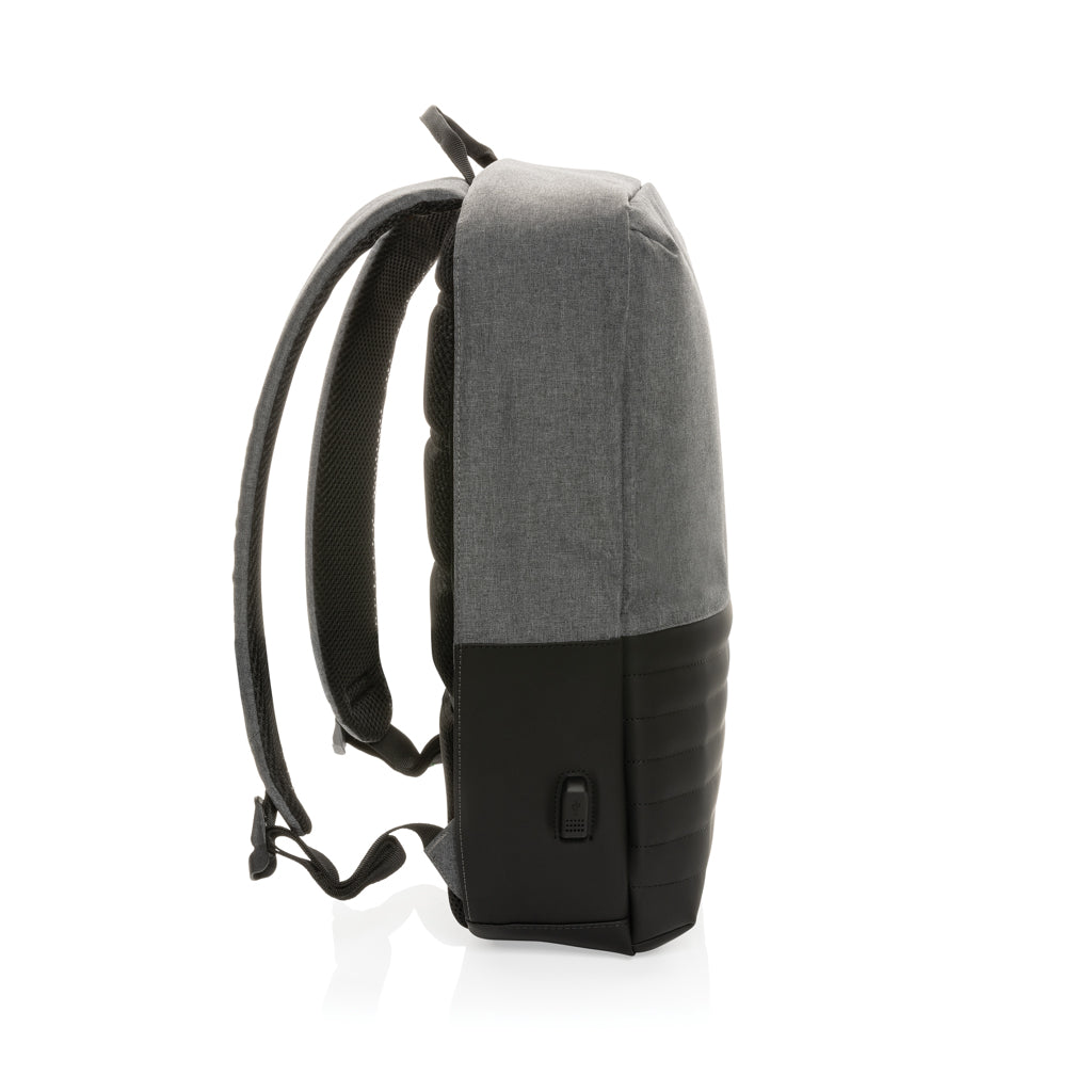 Swiss Peak AWARE™ Anti-Theft-RFID 15.6"-Laptop-Rucksack – grau