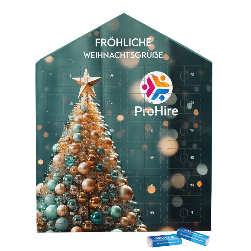 Täfelchen Adventskalender Haus ECO