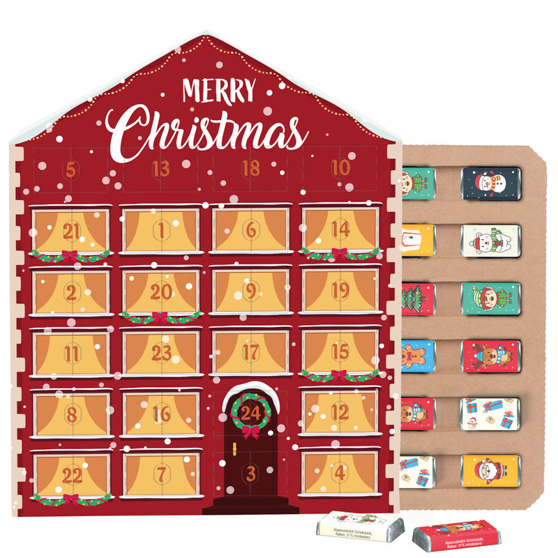 Täfelchen Adventskalender Haus ECO