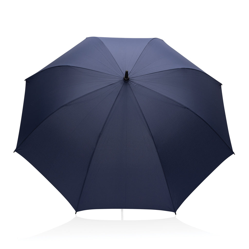 Tony Aware™ RPET 30" Schirm mit auto. Öffnung & Akaziengriff – navy blau