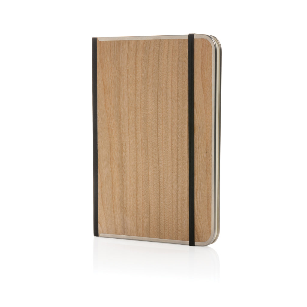 Treeline A5 Deluxe Notizbuch mit Holzeinband – braun