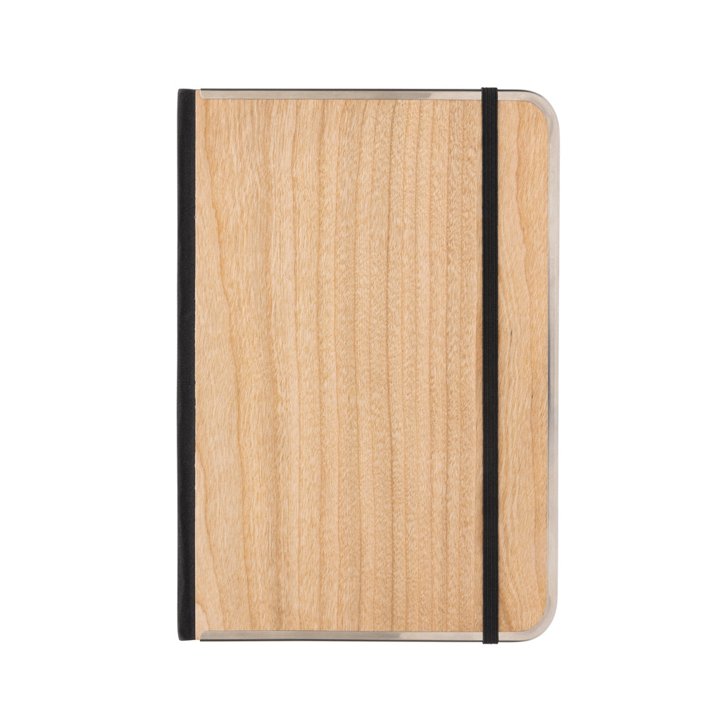 Treeline A5 Deluxe Notizbuch mit Holzeinband – braun