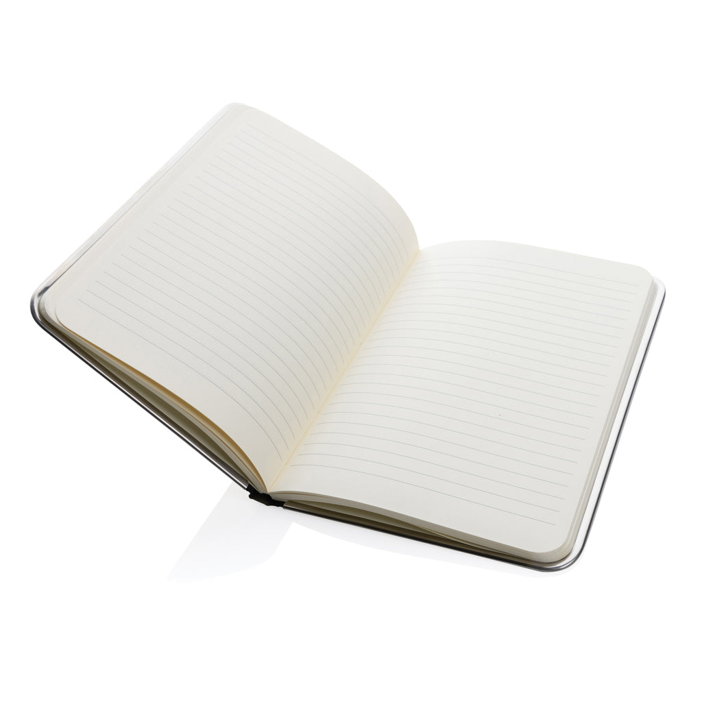 Treeline A5 Deluxe Notizbuch mit Holzeinband – grau