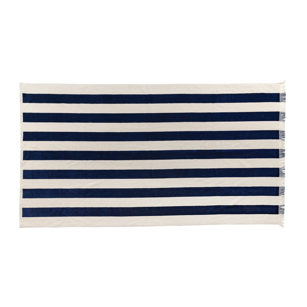 Ukiyo Aware™ Yukari XL Strandtuch 100x180cm – navy blau