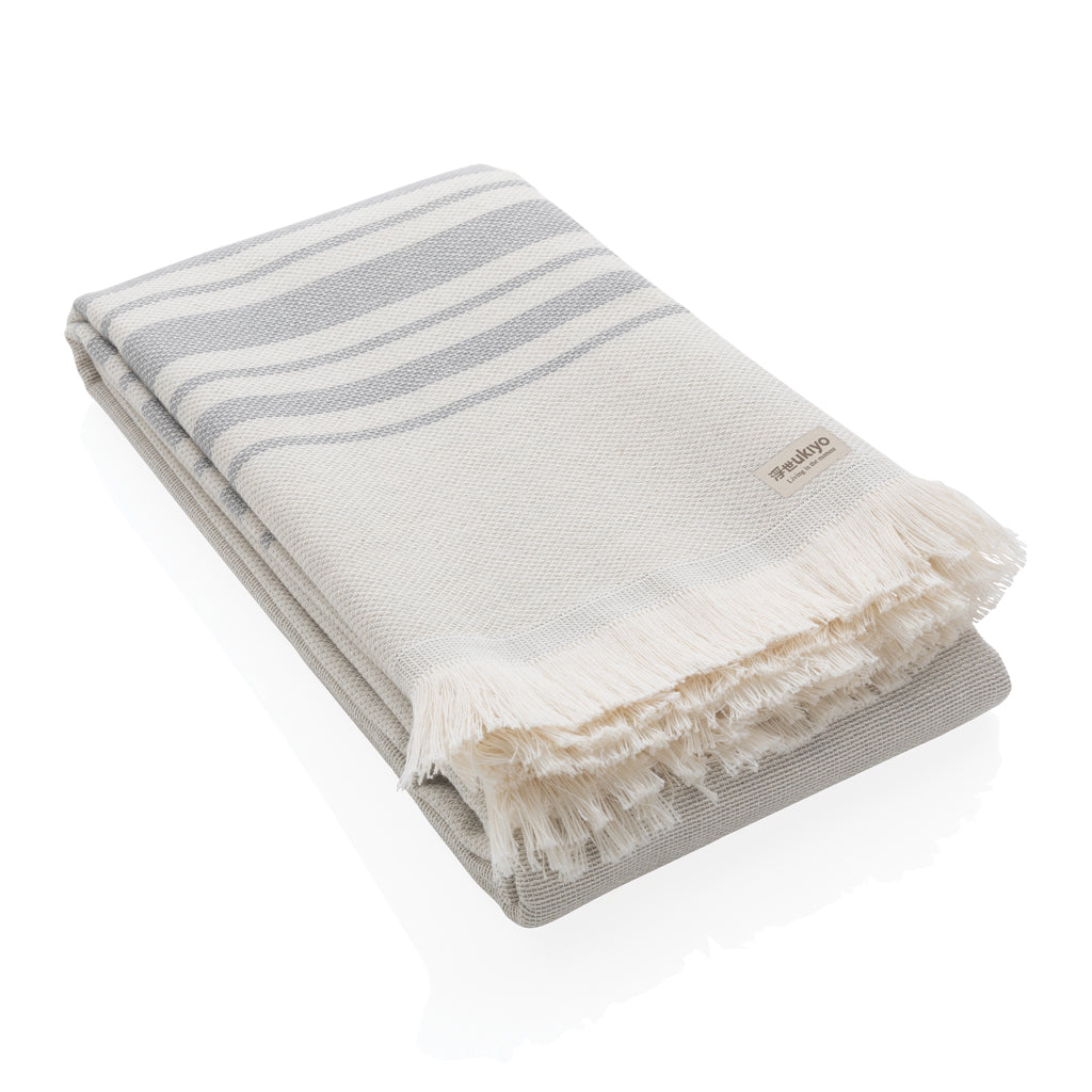 Ukiyo Yumiko AWARE™ Hamamtuch 100x180cm – grau