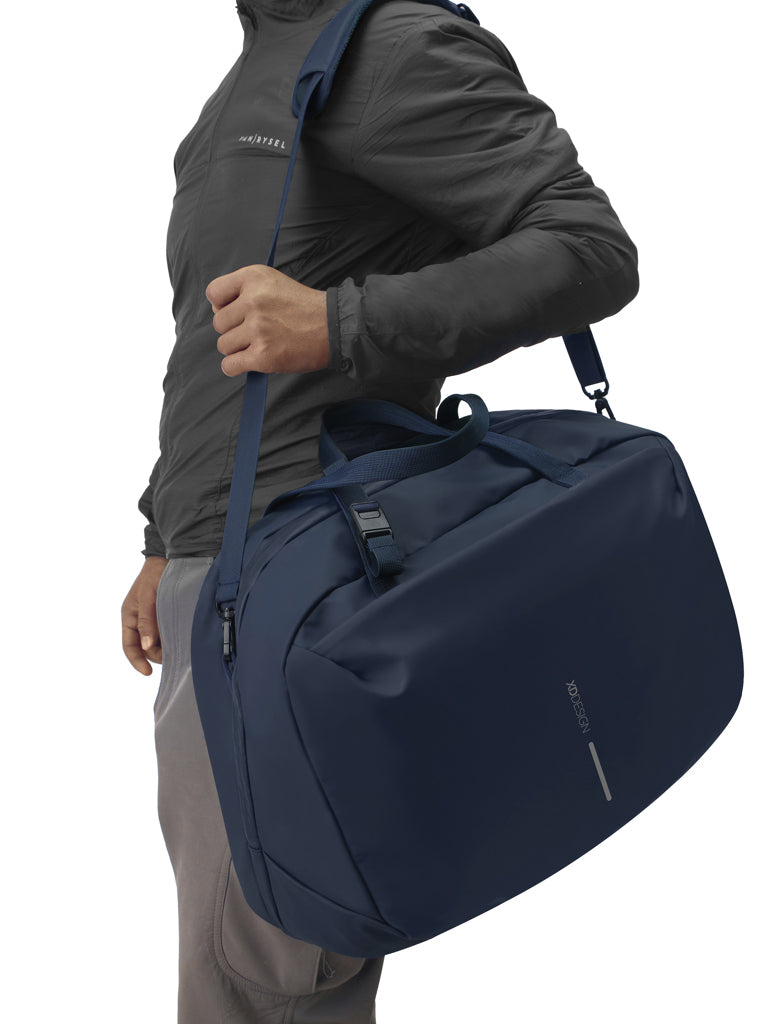 Urban wasserabweisende Wochenendtasche – navy blau
