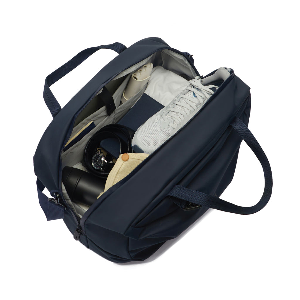Urban wasserabweisende Wochenendtasche – navy blau