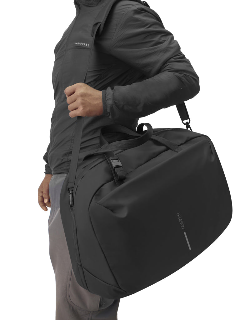 Urban wasserabweisende Wochenendtasche – schwarz