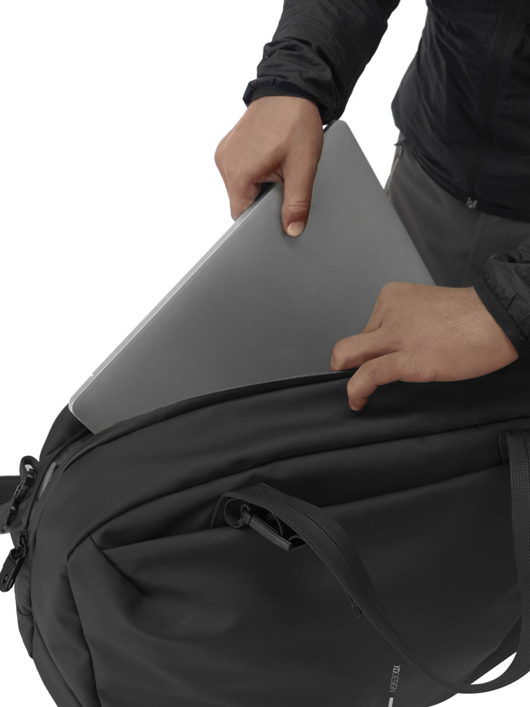 Urban wasserabweisende Wochenendtasche – schwarz