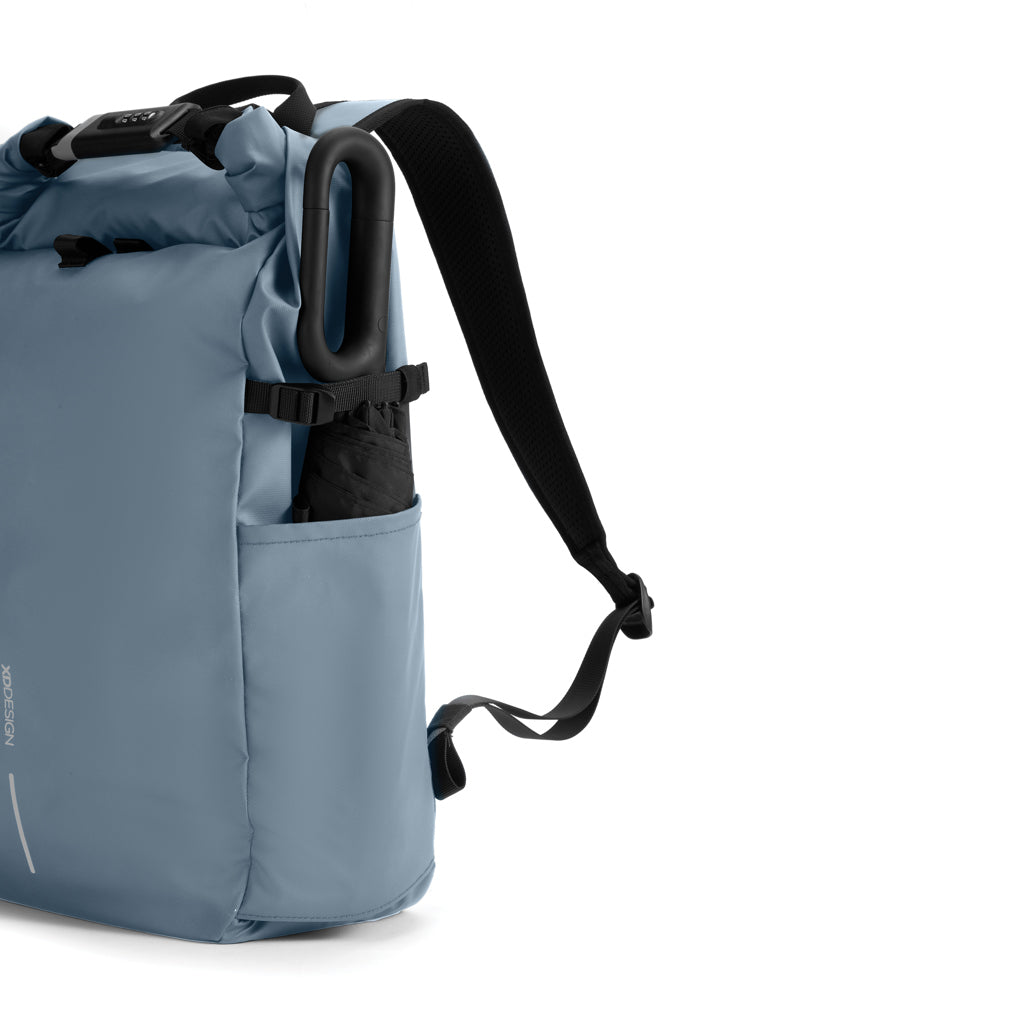 Urban wasserabweisender Anti-Diebstahl Rucksack – blau
